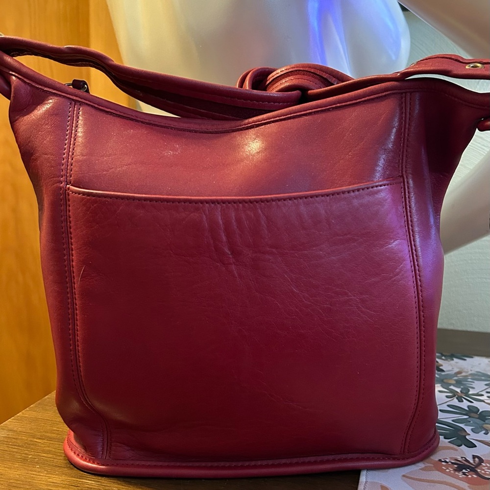 Coach Red Vintage Slim Duffle - Picture 8 of 8